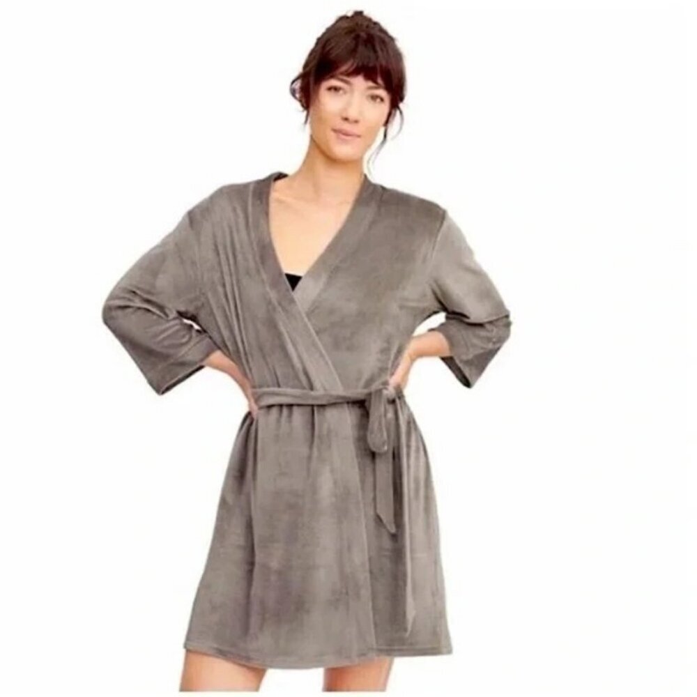 💕SPLENDID💕 Velour Robe ~ Gray 1X/3X
